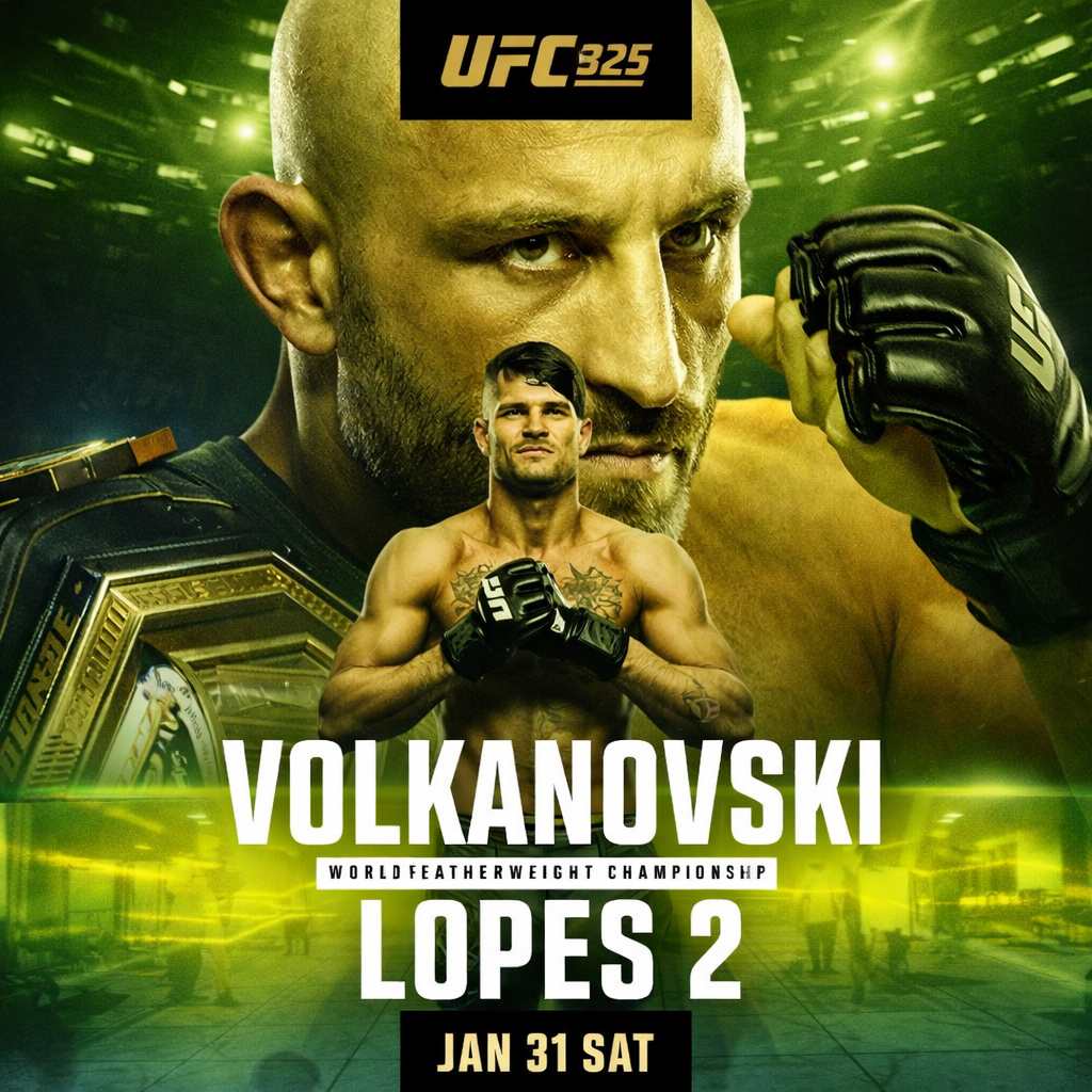 UFC 325: Volkanovski vs Lopes 2